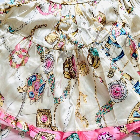 VANESSA MOONEY The Elisabeth Romper Silk Dress In Vintage Print (sizes S) NWT - Picture 9 of 10